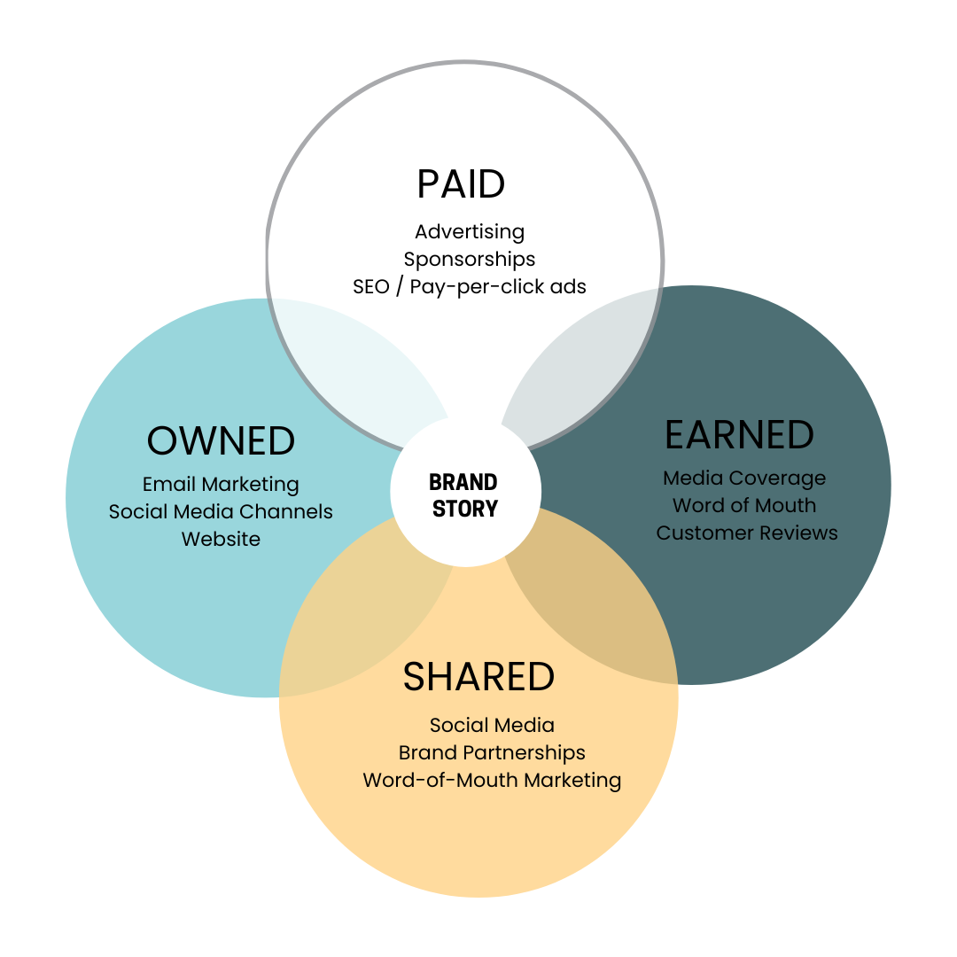 examples of paid, earned, shared and owned media